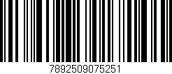 Código de barras (EAN, GTIN, SKU, ISBN): '7892509075251'