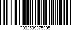 Código de barras (EAN, GTIN, SKU, ISBN): '7892509075985'