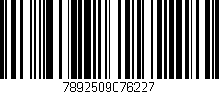 Código de barras (EAN, GTIN, SKU, ISBN): '7892509076227'