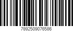 Código de barras (EAN, GTIN, SKU, ISBN): '7892509076586'
