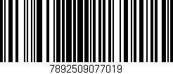 Código de barras (EAN, GTIN, SKU, ISBN): '7892509077019'