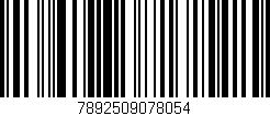 Código de barras (EAN, GTIN, SKU, ISBN): '7892509078054'