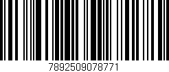 Código de barras (EAN, GTIN, SKU, ISBN): '7892509078771'