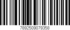 Código de barras (EAN, GTIN, SKU, ISBN): '7892509079358'