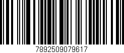 Código de barras (EAN, GTIN, SKU, ISBN): '7892509079617'
