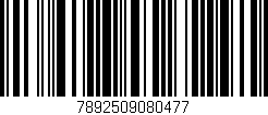 Código de barras (EAN, GTIN, SKU, ISBN): '7892509080477'