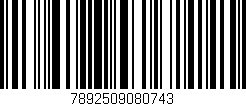 Código de barras (EAN, GTIN, SKU, ISBN): '7892509080743'