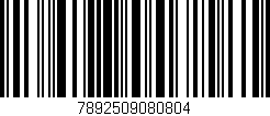 Código de barras (EAN, GTIN, SKU, ISBN): '7892509080804'