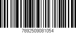 Código de barras (EAN, GTIN, SKU, ISBN): '7892509081054'