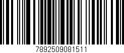 Código de barras (EAN, GTIN, SKU, ISBN): '7892509081511'