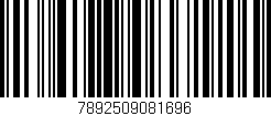 Código de barras (EAN, GTIN, SKU, ISBN): '7892509081696'