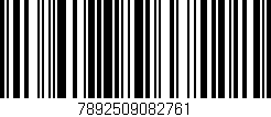 Código de barras (EAN, GTIN, SKU, ISBN): '7892509082761'