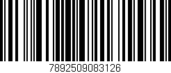 Código de barras (EAN, GTIN, SKU, ISBN): '7892509083126'