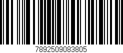 Código de barras (EAN, GTIN, SKU, ISBN): '7892509083805'