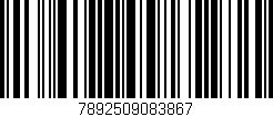 Código de barras (EAN, GTIN, SKU, ISBN): '7892509083867'