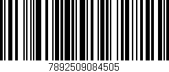 Código de barras (EAN, GTIN, SKU, ISBN): '7892509084505'