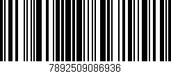 Código de barras (EAN, GTIN, SKU, ISBN): '7892509086936'