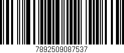 Código de barras (EAN, GTIN, SKU, ISBN): '7892509087537'