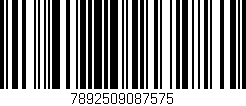 Código de barras (EAN, GTIN, SKU, ISBN): '7892509087575'