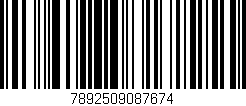 Código de barras (EAN, GTIN, SKU, ISBN): '7892509087674'