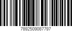 Código de barras (EAN, GTIN, SKU, ISBN): '7892509087797'