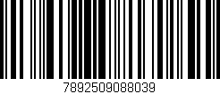 Código de barras (EAN, GTIN, SKU, ISBN): '7892509088039'