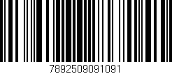 Código de barras (EAN, GTIN, SKU, ISBN): '7892509091091'
