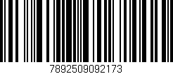 Código de barras (EAN, GTIN, SKU, ISBN): '7892509092173'
