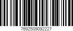Código de barras (EAN, GTIN, SKU, ISBN): '7892509092227'