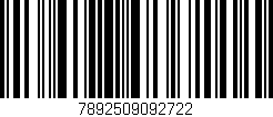 Código de barras (EAN, GTIN, SKU, ISBN): '7892509092722'