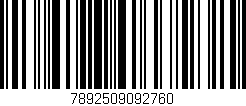 Código de barras (EAN, GTIN, SKU, ISBN): '7892509092760'