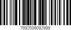 Código de barras (EAN, GTIN, SKU, ISBN): '7892509092999'