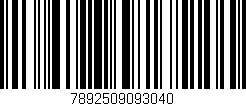 Código de barras (EAN, GTIN, SKU, ISBN): '7892509093040'