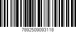 Código de barras (EAN, GTIN, SKU, ISBN): '7892509093118'