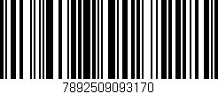 Código de barras (EAN, GTIN, SKU, ISBN): '7892509093170'