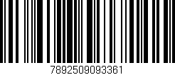 Código de barras (EAN, GTIN, SKU, ISBN): '7892509093361'