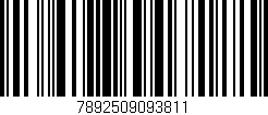 Código de barras (EAN, GTIN, SKU, ISBN): '7892509093811'