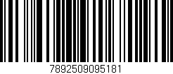 Código de barras (EAN, GTIN, SKU, ISBN): '7892509095181'