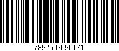 Código de barras (EAN, GTIN, SKU, ISBN): '7892509096171'