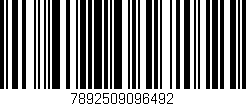 Código de barras (EAN, GTIN, SKU, ISBN): '7892509096492'