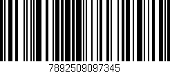 Código de barras (EAN, GTIN, SKU, ISBN): '7892509097345'