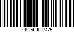 Código de barras (EAN, GTIN, SKU, ISBN): '7892509097475'