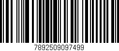 Código de barras (EAN, GTIN, SKU, ISBN): '7892509097499'