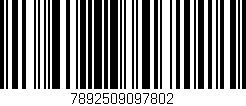 Código de barras (EAN, GTIN, SKU, ISBN): '7892509097802'