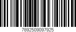 Código de barras (EAN, GTIN, SKU, ISBN): '7892509097925'