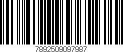 Código de barras (EAN, GTIN, SKU, ISBN): '7892509097987'