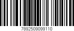 Código de barras (EAN, GTIN, SKU, ISBN): '7892509099110'
