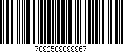 Código de barras (EAN, GTIN, SKU, ISBN): '7892509099967'