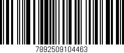 Código de barras (EAN, GTIN, SKU, ISBN): '7892509104463'