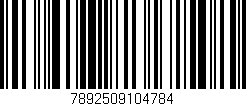 Código de barras (EAN, GTIN, SKU, ISBN): '7892509104784'